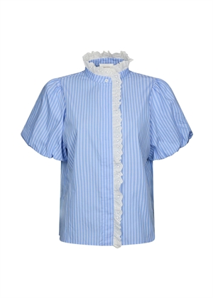 Ulia stripe bluse Blue Stripe Neo Noir 